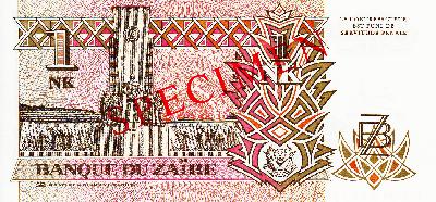 Beschrijving achterzijde: SPECIMEN